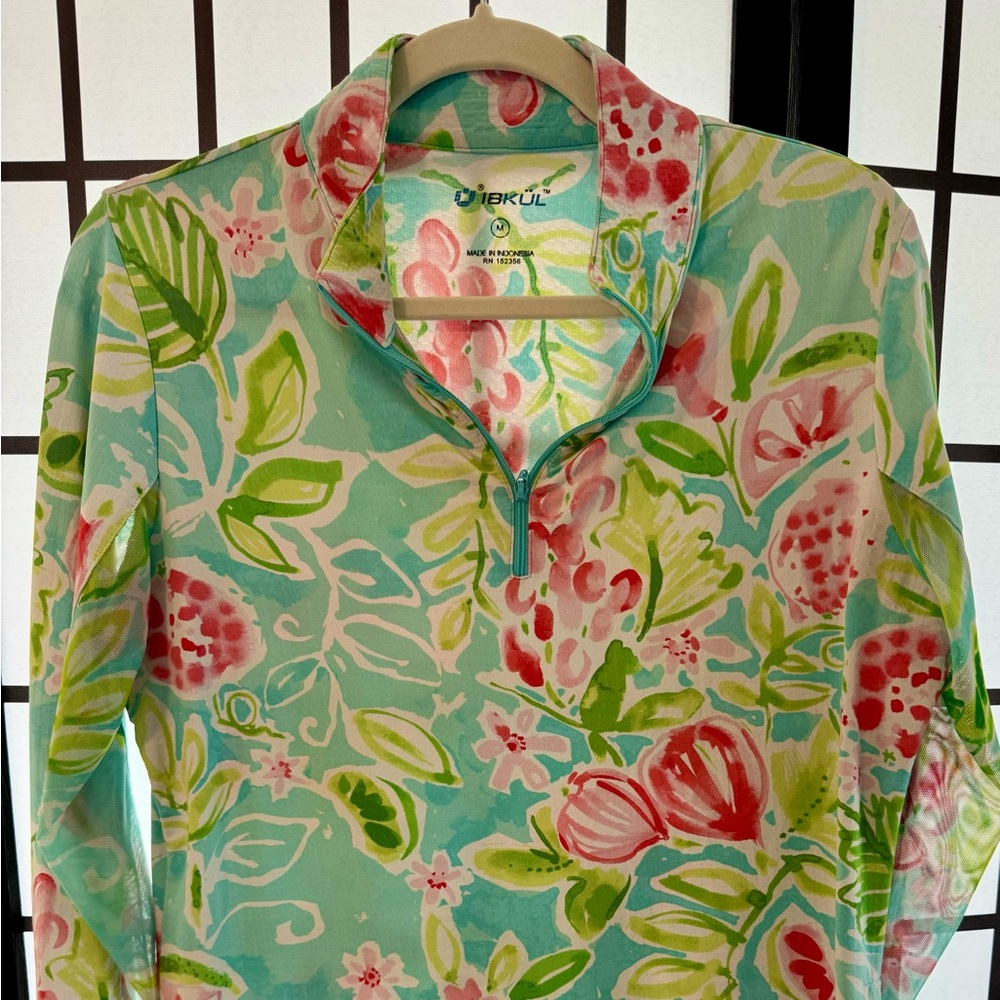 IBKUL Long-Sleeved Cooling Sun Shirt for Golf and Tennia